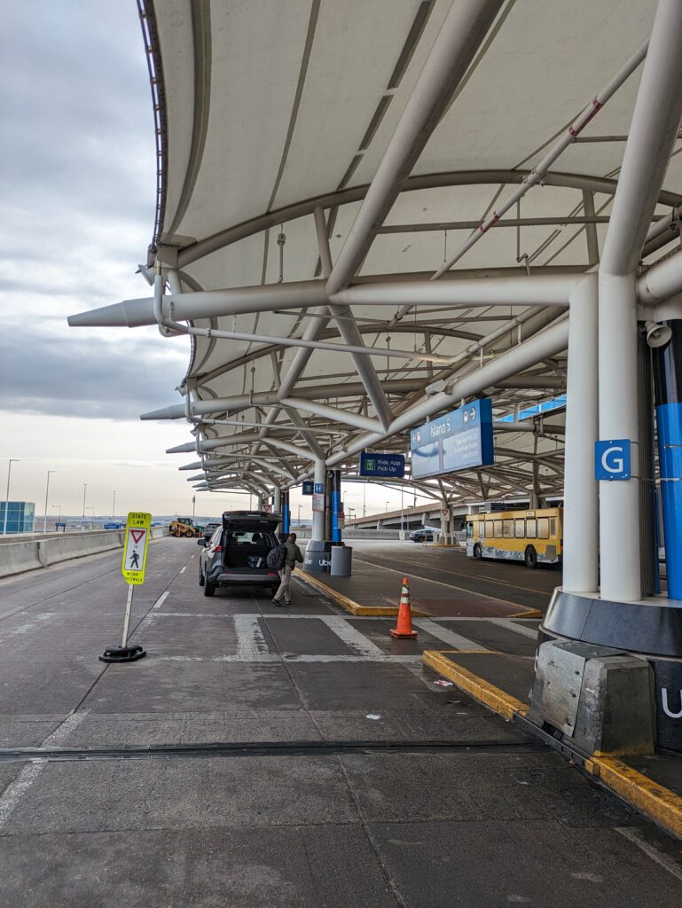 rideshare pickup location at Denver International airport
